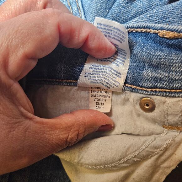 Old Navy The/LE Boyfriend Jeans Women’s Sz 2 Blue Mid Rise Relaxed Fit Casual - Picture 11 of 16